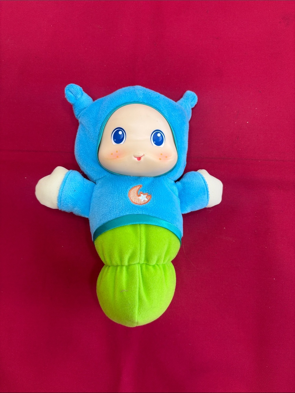 Playskool Musical Light Up LULLABY GLOWORM Blue Green A1203/A1204
